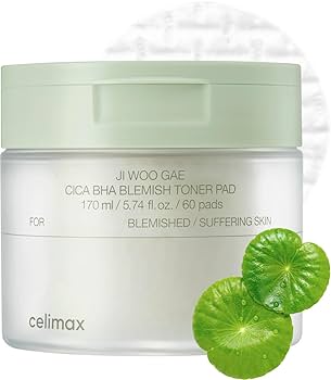 Celimax Ji.Woo.Gae Cica BHA Toner Pad | Lightweight